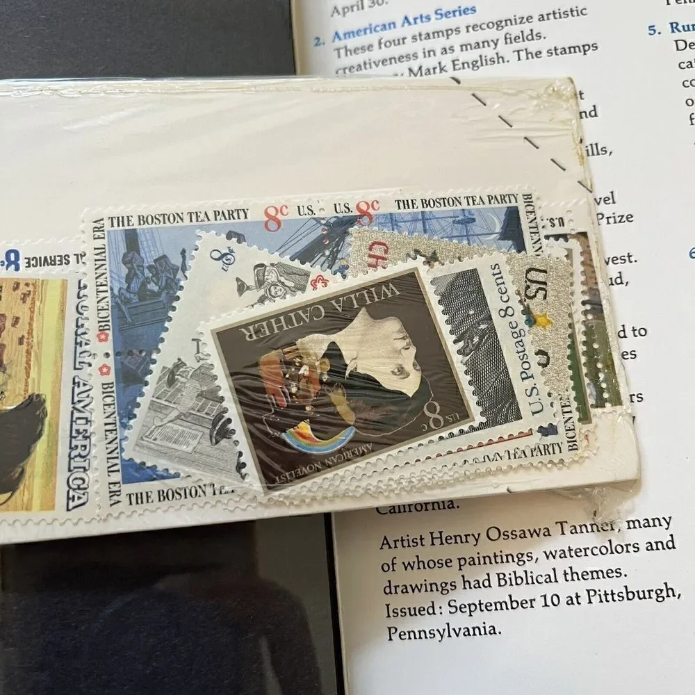 1973 US Postal Service Souvenir Mint Stamp Set - Mini Album Vintage Lot Set 2